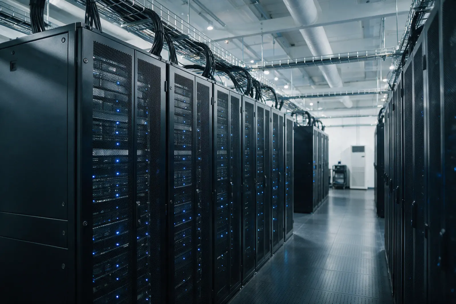 On-premise server racks inside a customer's own data room